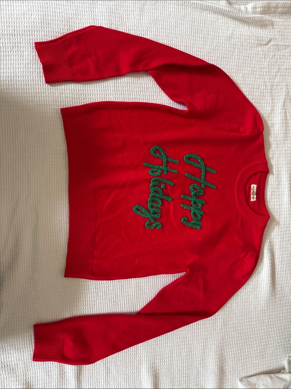 Main Strip Red Crewneck Sweater